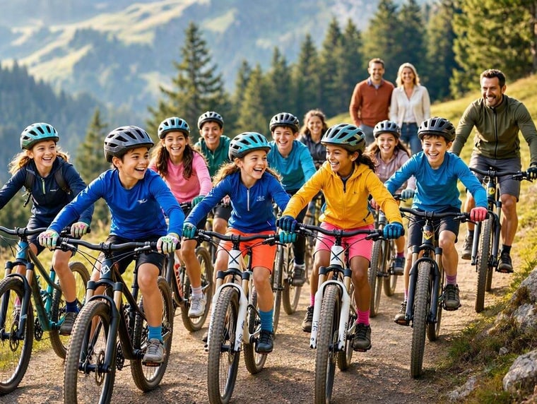 Camp de vélo et descente pour ados