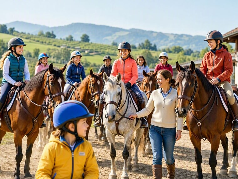 camp d'équitation automne