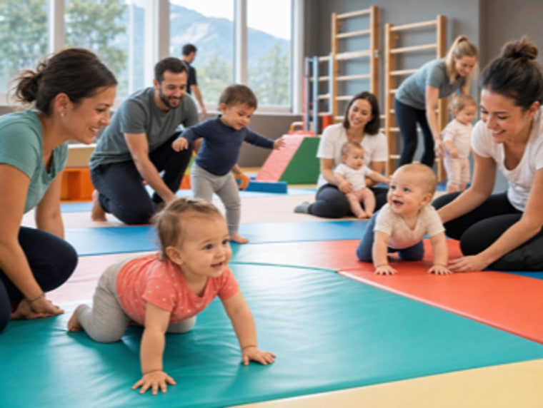Cours de baby gym pour bébés