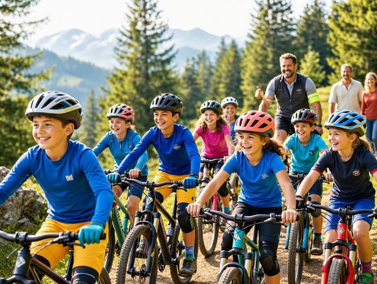Aventure en VTT et descente pour enfants de 10 à 16 ans
