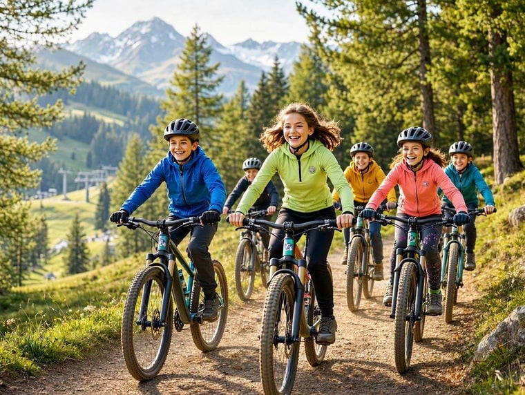Camp de vélo et descente pour enfants de 10 à 16 ans