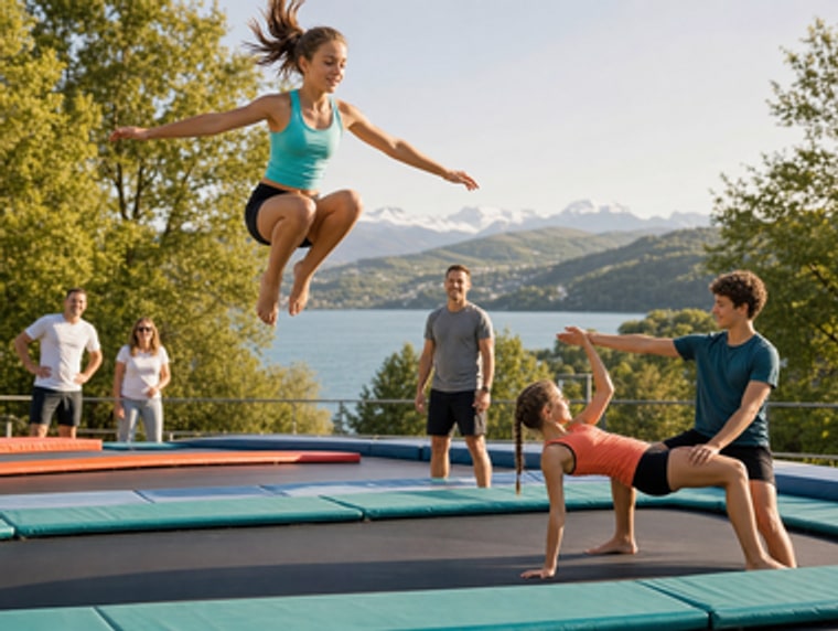 Acrobatie, porté-acrobatique, trampoline