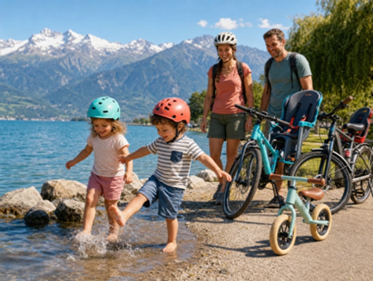 Itinéraires vélo adaptés aux familles