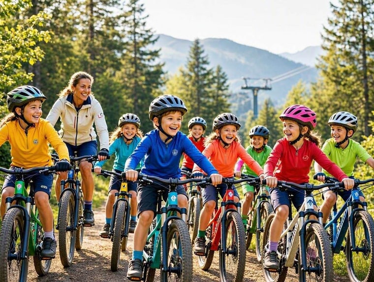 Balade en vélo électrique en famille