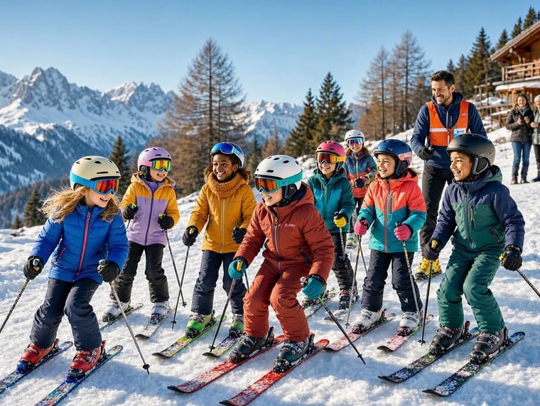 Ski joering en famille