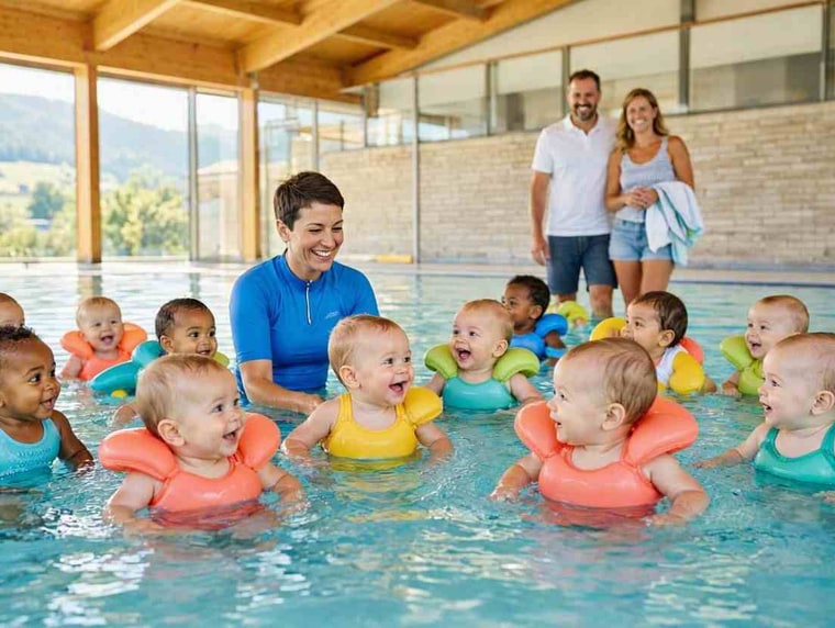 Cours de flottabilité pour bébés (4 à 12 mois)