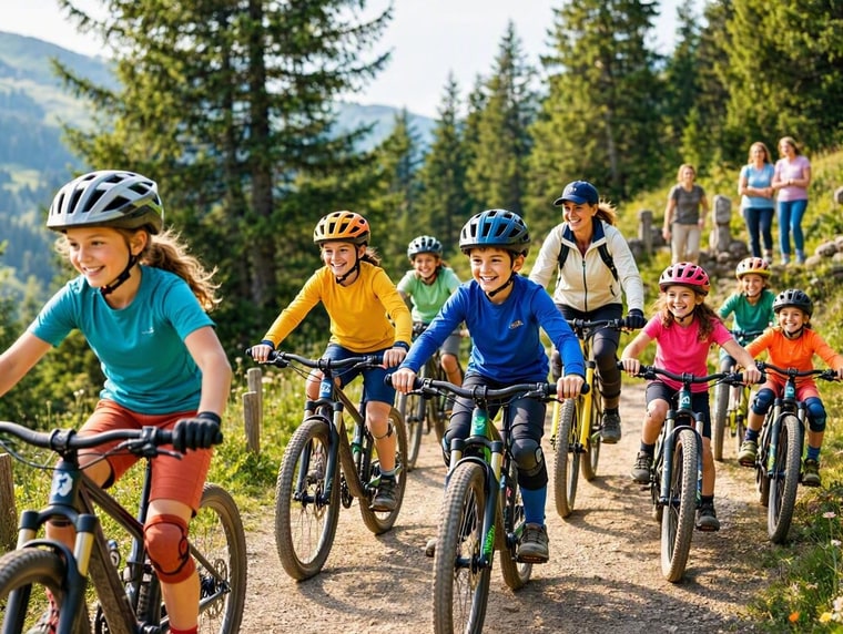 VTT et performance en descente pour enfants de 10 à 16 ans