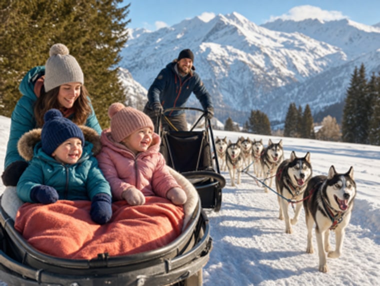 Dog sledding - Panoramic tour