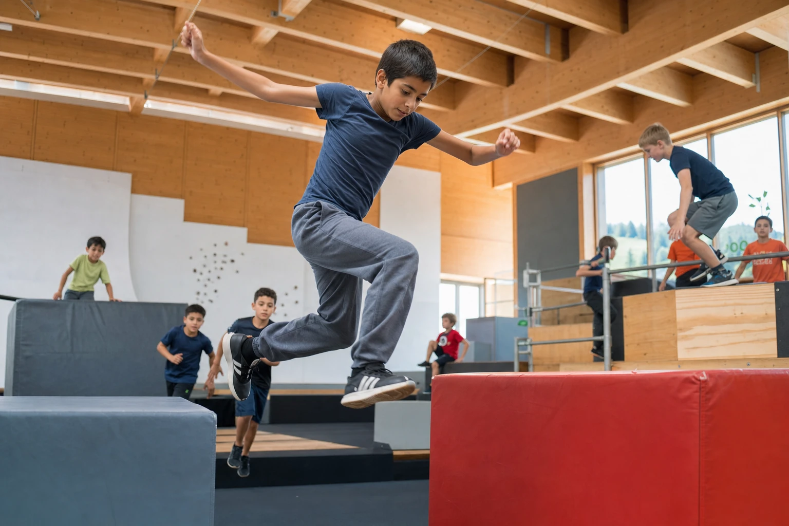 Cours de Parkour de 8 – 12 ans - Dimanche 11:00 – 12:00