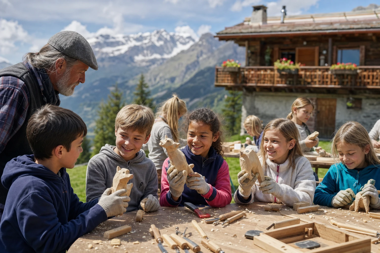 Cours de sculpture sur bois avec couteau