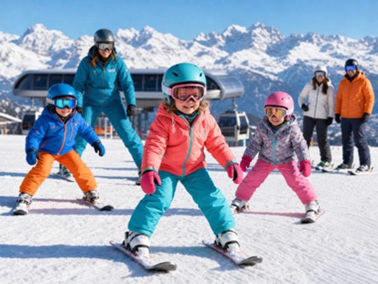École de ski pour enfants à Crans Montana
