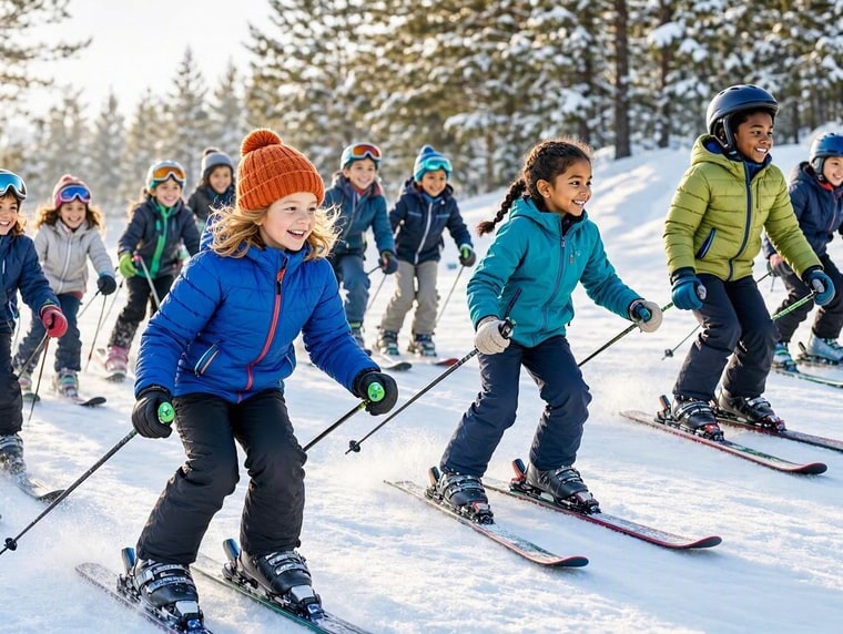 Groupe d'école de ski pour enfants dès 6 ans à Veysonnaz