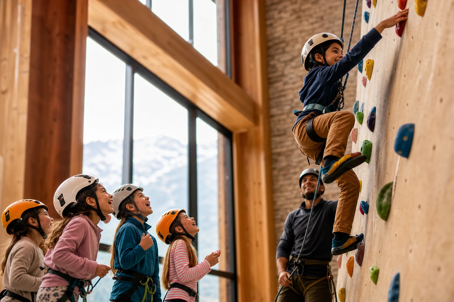 Stages d’escalade pendant les vacances scolaires