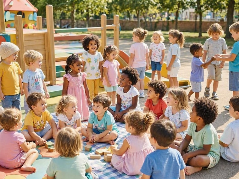 Groupes d'enfants dans les clubs en fauteuil roulant