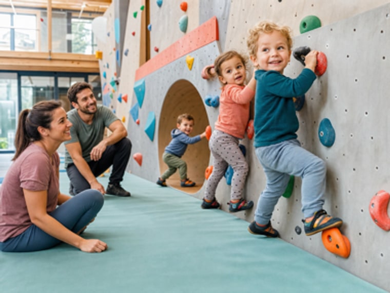 Zone enfants avec tunnels et grottes - Vertic-Halle Saxon