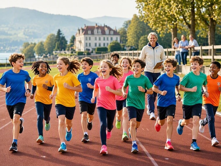 Cours de course à pied enfants