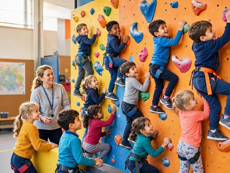 Kids Team Trampoline and Climbing Courses